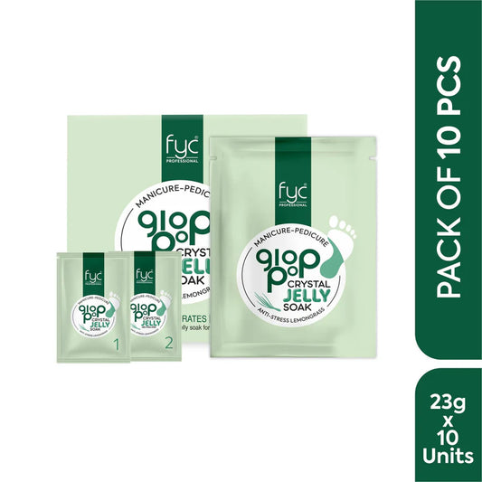 Lemongrass Glop-Pop Crystal Jelly Mani-Pedicure – Pack of 10 (23g Each)