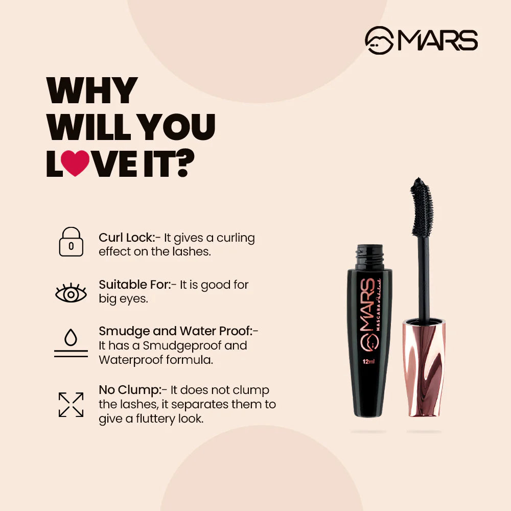 MARS | Smudge & Water Proof Mascara | Fabulash Mascara