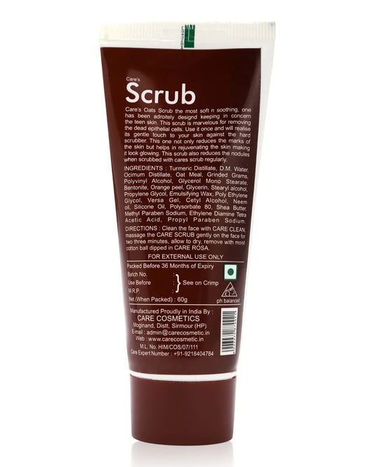 Care's | Scrub - The Teenager Mask with Oats, Orange peel and Shea Butter - 50gm