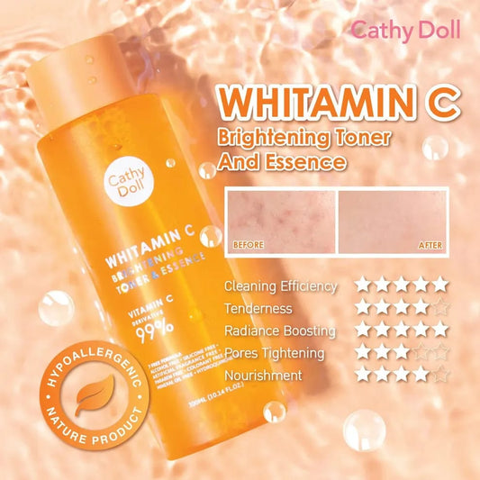 CATHY DOLL | Whitamin C Brightening Toner & Essence