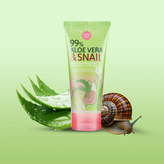 CATHY DOLL | 99% Aloe Vera & Snail Serum Soothing Gel