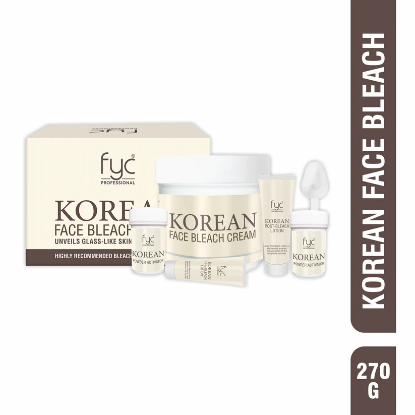 Korean Face Bleach Cream – Glass Skin Effect, Gentle Whitening & Hydrating Formula | 270g Skin Glow Cream