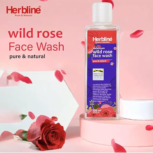 Herbline Wild Rose 100ml Face Wash  (100 ml)