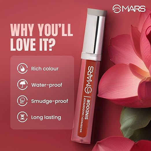 MARS Riwaj Liquid Sindoor | Smudge Proof & Long Lasting | Water Resistance & Quick Drying | Irritation Free | Rich Pigmentation (7.0ml)