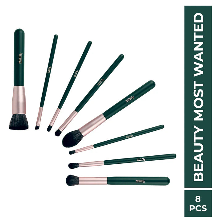 INCOLOR | Beauty Most Wanted Set Of 8 Face Makeup Brushes