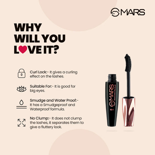 MARS | Smudge & Water Proof Mascara | Fabulash Mascara