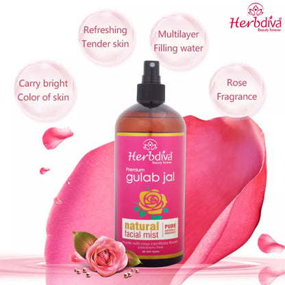 HERBDIVA | Gulab Jal, 500ml