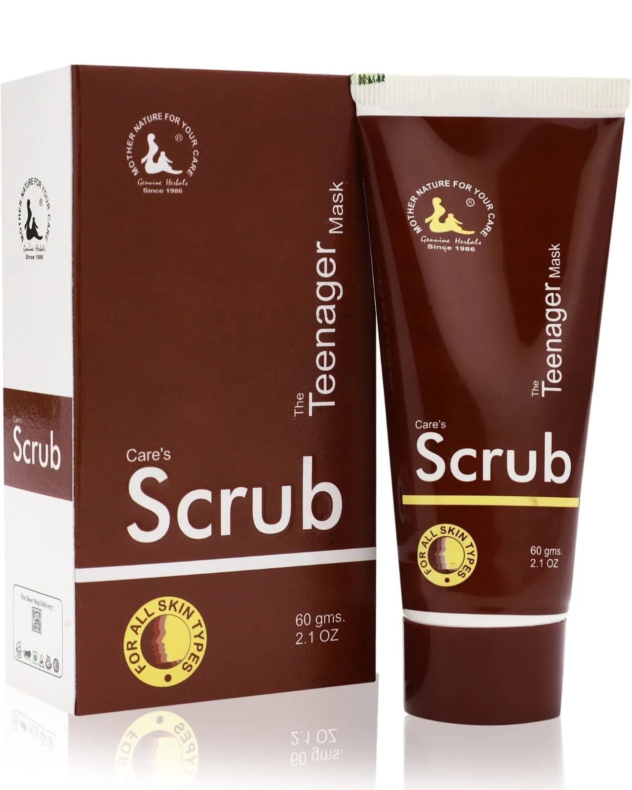 Care's | Scrub - The Teenager Mask with Oats, Orange peel and Shea Butter - 50gm