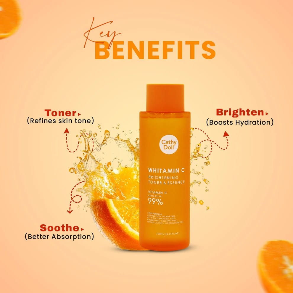 CATHY DOLL | Whitamin C Brightening Toner & Essence