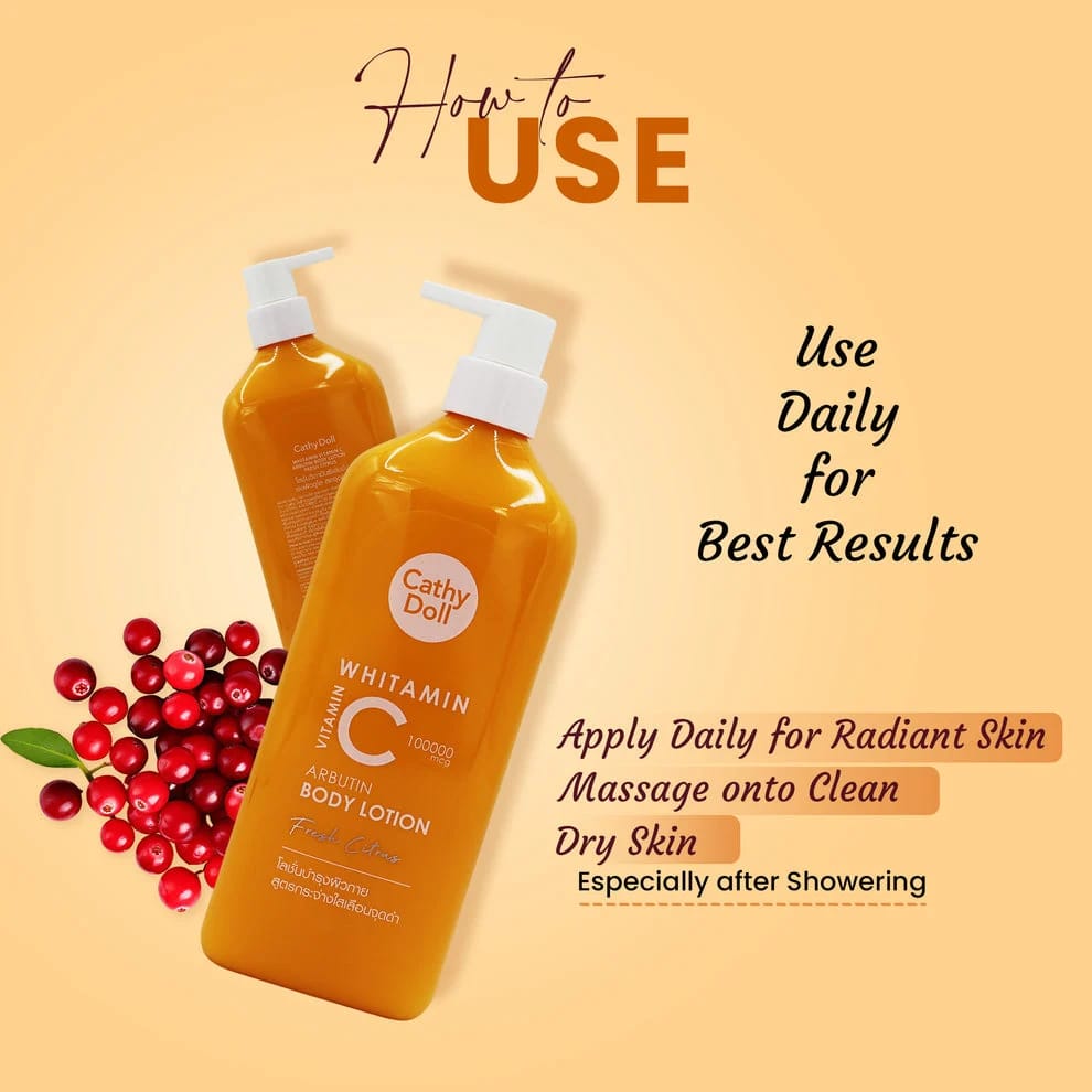 CATHY DOLL | Whitamin Vitamin C Arbutin Body Lotion Fresh Citrus