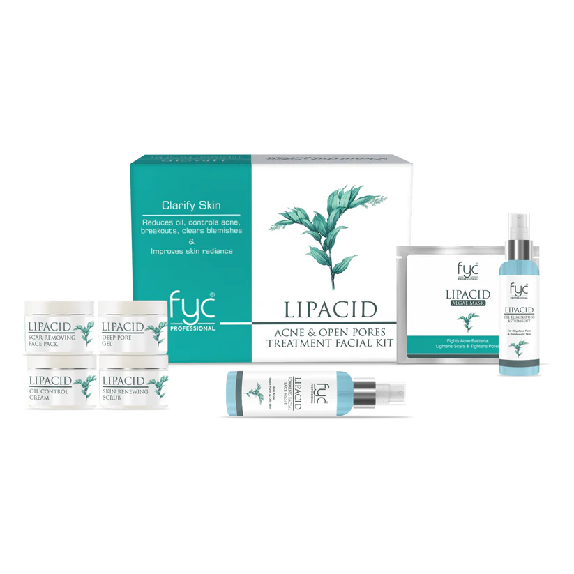LIPACID ACNE & OPEN PORES TREATMENT FACIAL KIT (520g)