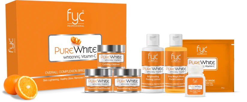 PURE WHITE WHITENING VITAMIN-C FACIAL KIT (500g)