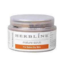 Herbline Glow Scrub Enriched With Papaya,Apricot & Sunflower Oil Scrub  (50 g)