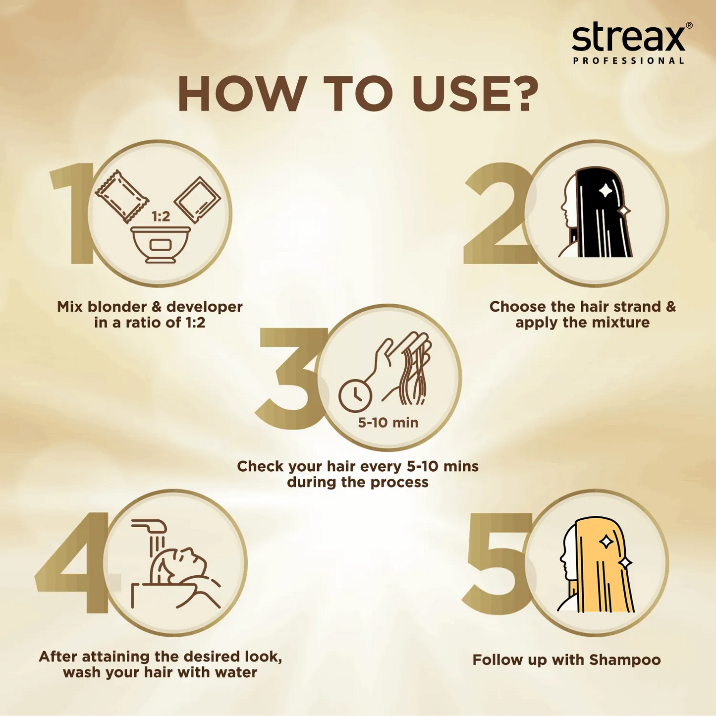 Streax Professional Ultralights Pre-lightening Powder - 350 gm