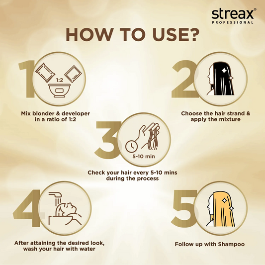 Streax Professional Ultralights Pre-lightening Powder - 350 gm